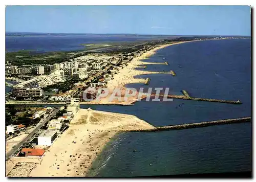 Moderne Karte Carnon Plage Herault vue aerienne