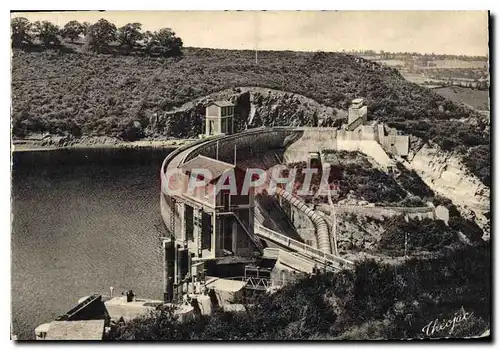 Moderne Karte Barrage d'Eguzon Chambre des vannes Debit par de Chacune