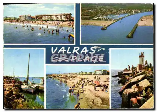 Moderne Karte Valras Plage Herault vues d'ensemble sur la Cite