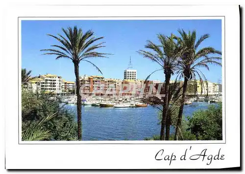 Moderne Karte Cap d'Agde Herault un Petit cote Cote d'Azur