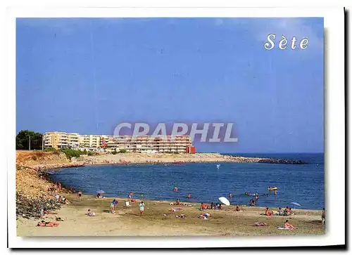 Cartes postales moderne Sete Herault Plage de la Corniche