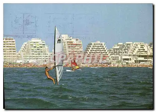 Cartes postales moderne La Grand motte les Planches a volle la Plage