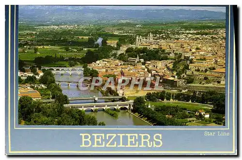 Cartes postales moderne Beziers Herault vue panoramique aerienne sur la Ville