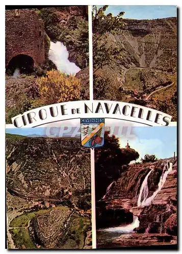 Cartes postales moderne Le cirque de Navacelles la Source de la Foux la Coquille Cote Gard la Coquille Cote Herault la c