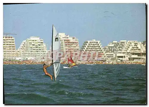 Cartes postales moderne La Grande Motte les Planches a voile la Plage