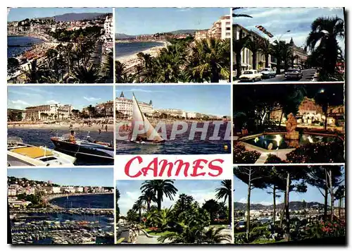 Cartes postales Reflets de la Cote d'Azur Cannes A M