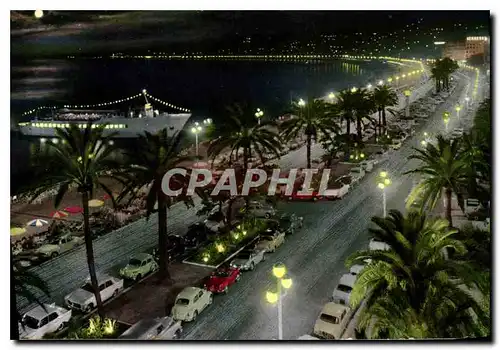 Cartes postales moderne Cote d'Azur Nice Clair de lune sur le Promenade des Anglais