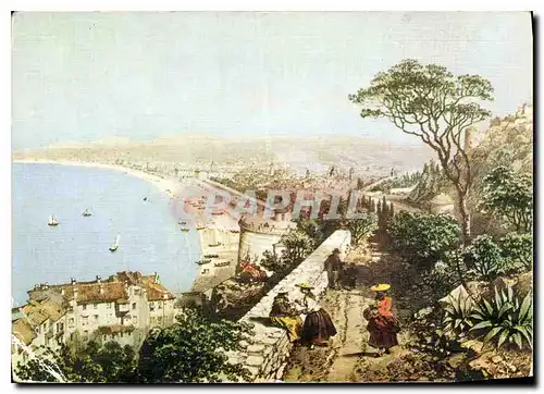 Cartes postales Comte de Nice en 1860 Nice vue generale prise du chateau