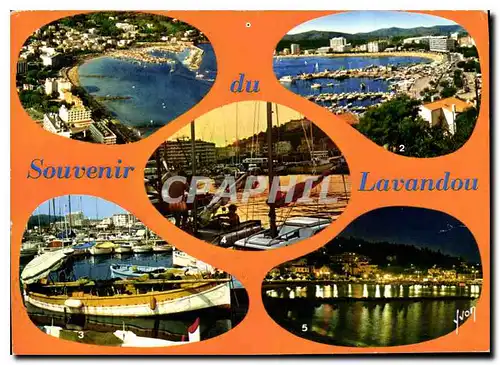 Cartes postales Couleurs et Lumiere de France la Cote d'Azur miracle de la nature le Lavandou Var vues d'ensembl