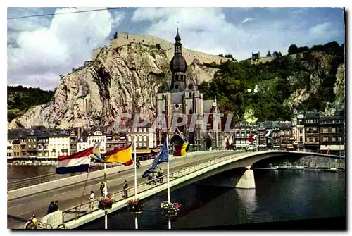 Cartes postales Dinant sur Meuse Pont citadelle et collegiale