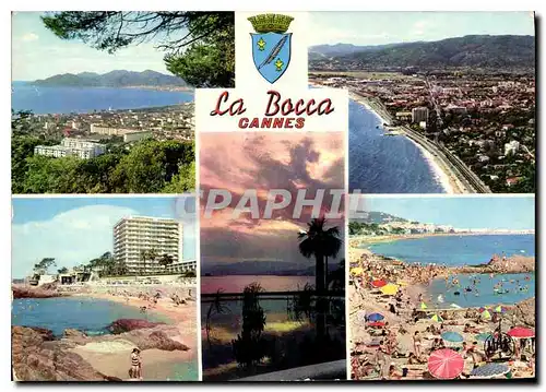 Cartes postales La Cote d'Azur Cannes la Bocca vue generale