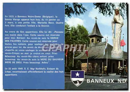 Cartes postales moderne Banneux N D