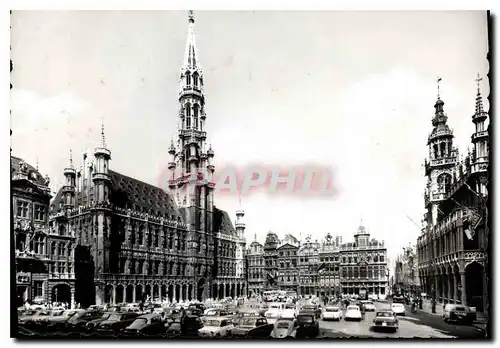 Cartes postales moderne Bruxelles Grand Place et Hotel de Ville