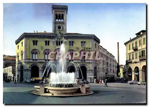 Cartes postales moderne Imperia Cote des fleurs Place Dante la fontaine