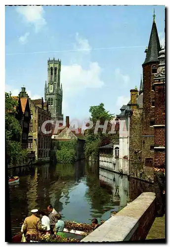 Cartes postales moderne Brugge Rozenhoedkaai en Belfort