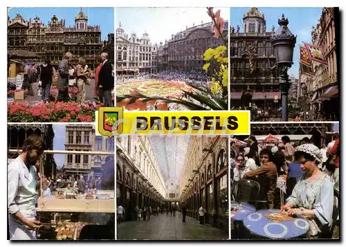 Moderne Karte Un Bonjour de Bruxelles