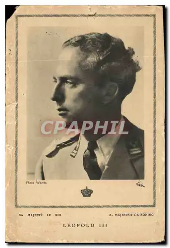 Moderne Karte Sa Majeste le Roi Leopold III