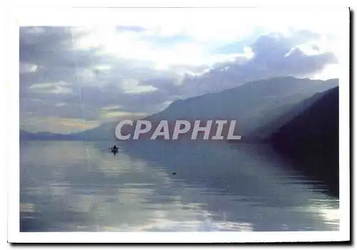 Cartes postales moderne Sauvons nos paysages L'aube sur le lac du Bourget en Savoie