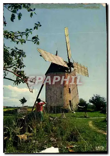 Moderne Karte Bocage Vendeen Moulin de Ste Catherine un des Quatre moulins en etat de marche subsistant dans l