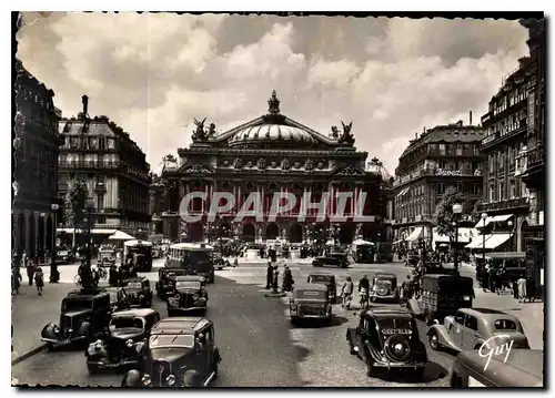 Cartes postales moderne Paris et ses Merveilles la Place 1854 et le Theatre 1862 1875 de l'Opera Automobile Traction