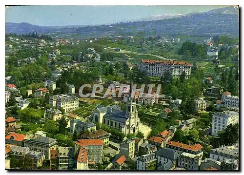 Moderne Karte Aix les Bains vue aerienne quartier de l'Eglise Notre Dame Residence Mirabeau