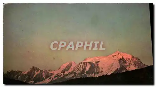 Cartes postales moderne Col des Aravis Coucher de soleil sur le Mont Blanc