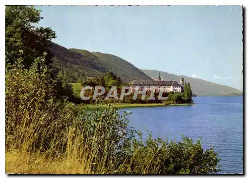 Moderne Karte Abbaye d'Hautecombe sur le Lac du Lourget fondee par Saint Bernard vers 1125 et restauree par le