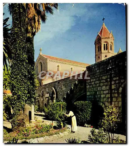 Moderne Karte Abbaye de N D de Lerins Ile Saint Honorat Cannes Jardin St Bernard a l'interieur de l'Abbaye