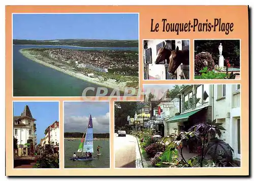 Cartes postales moderne La Plus Belle Plage de la Cote d'Opale Pas de Calais Ville Fleurie vue generale le centre equest