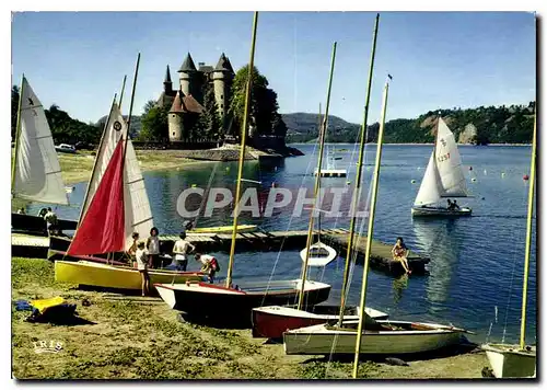 Moderne Karte Pres de Bort les Orgues Correze le Chateau de Val XIV siecle