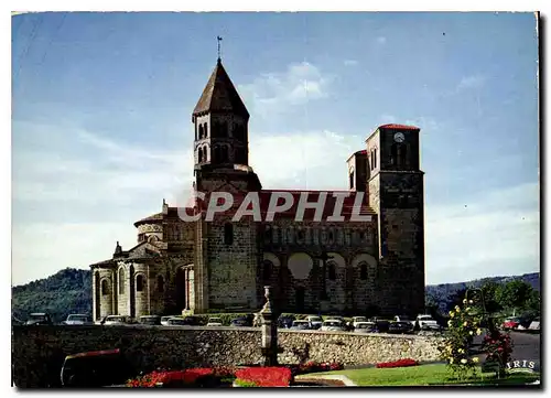 Cartes postales moderne Saint Nectaire l'Eglise XII a l'Interieur chapiteaux polychromes et Tresor du XIIs Buste de Sain