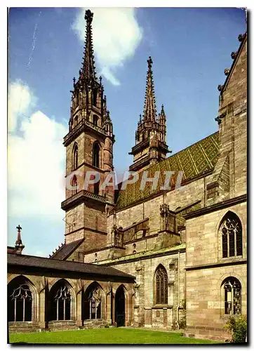 Cartes postales moderne Basel Munster und Kreuzgang Cathedrale