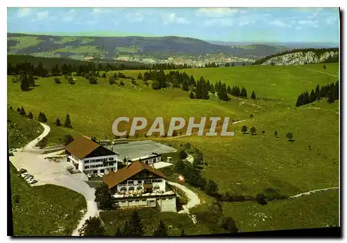 Moderne Karte Hotel Tete de Ran La Perle du Haut Jura neuchatelois Suisse