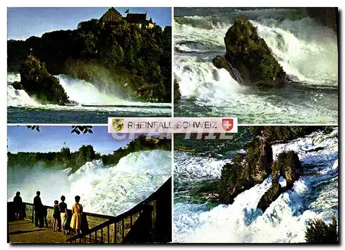 Moderne Karte Rheinfall bei Neuhausen Schweiz