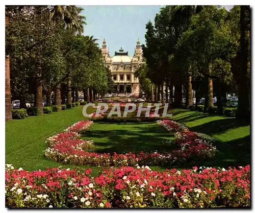 Cartes postales moderne Monte Carlo Costa Azzura le casino et les jardins