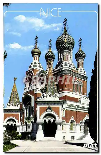 Cartes postales moderne La Cote d'Azur French Riviera Nice Cathedrale Orthodoxe Russe Russie Russia