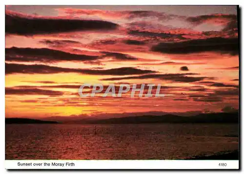 Moderne Karte Sunset over the Moray Firth