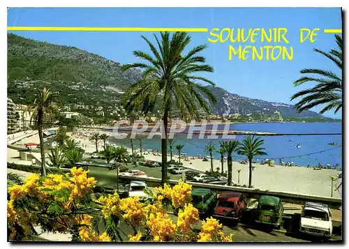 Cartes postales moderne Images et lumiere de France Menton Alpes Maritimes Les Plages