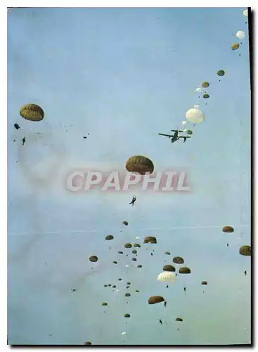 Cartes postales moderne Largage Parachutes Militaria
