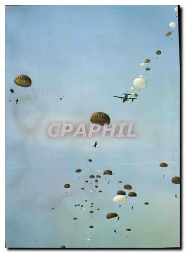 Moderne Karte Largage Parachutes Militaria