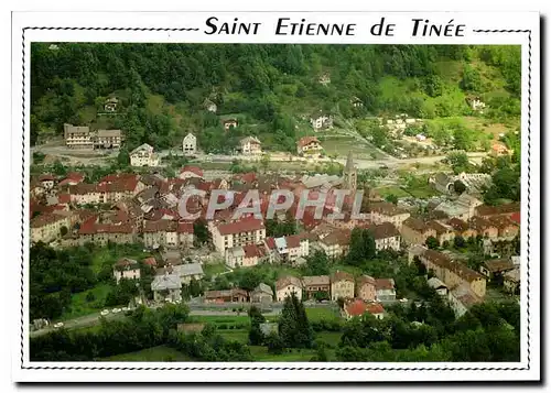 Moderne Karte Saint Etienne de Tinee A M La Perle des Alpes vue panoramique