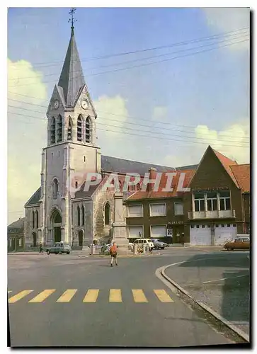 Moderne Karte Avesnes les Aubert Nord L'Eglise