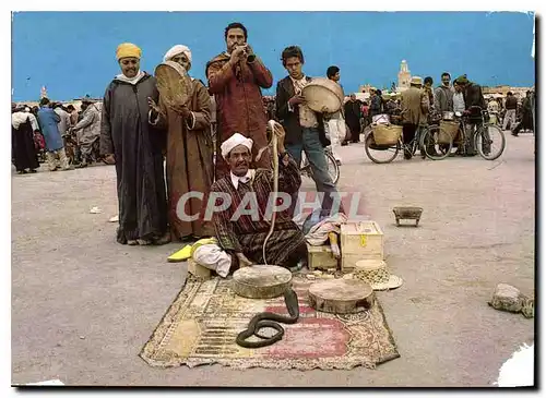 Moderne Karte Marrakech Charmeurs de Serpents