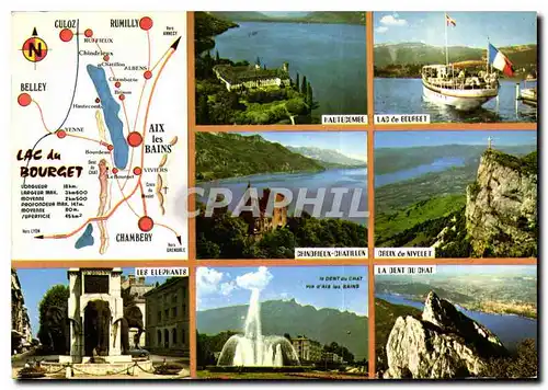 Cartes postales moderne Le Lac du Bourget Savoie Hautecombe Lac de Bourget Les elephants