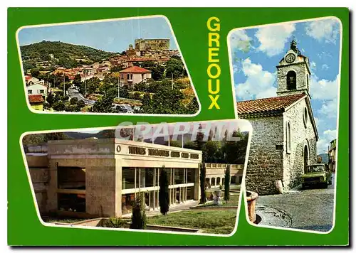 Moderne Karte Souvenir de Greoux les Bains Alpes de Haute Provence Tourisme Thermalisme Climatisme