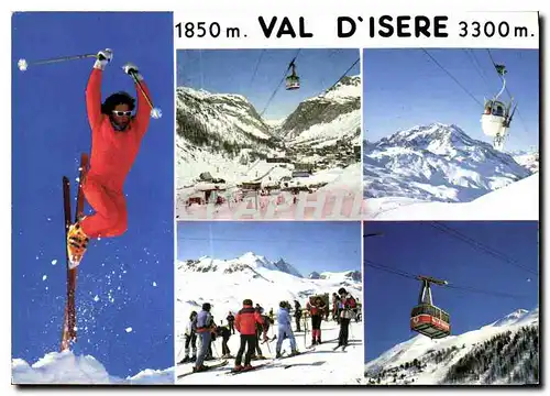 Moderne Karte Val d'Isere Savoie France