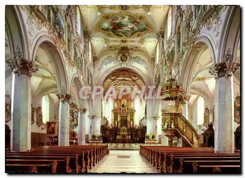 Moderne Karte Mariaslein Inneres des Basilika