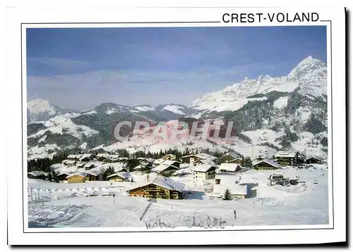 Moderne Karte Crest Voland Savoie France vue generale du Cernix