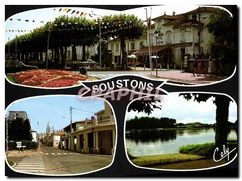 Cartes postales moderne Soustons le centre ville
