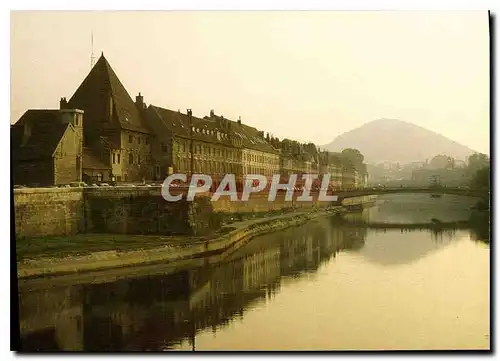 Moderne Karte Besancon Doubs le Doubs et le quai Vauban